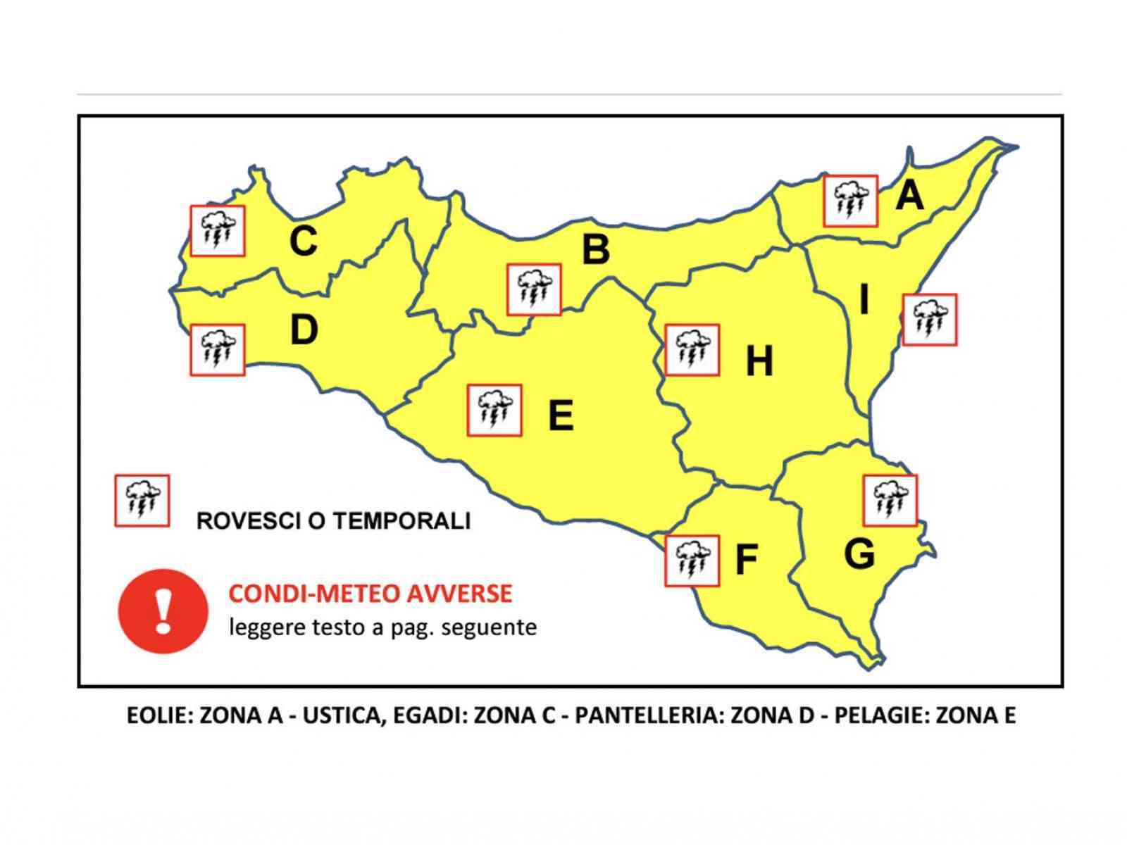 Immagine articolo: Nuova allerta meteo gialla. Prevista pioggia per domani